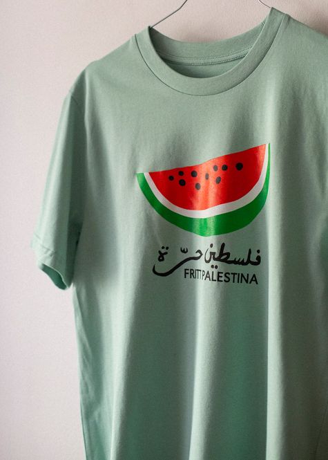 Hovedbilde Silketrykket T-skjorte - vannmelon, grønn