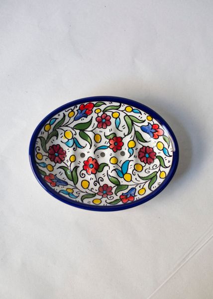 Hovedbilde Såpeskål i keramikk, flerfarget