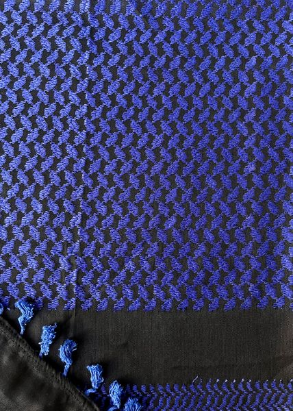 Hovedbilde Keffiyeh, svart og blå